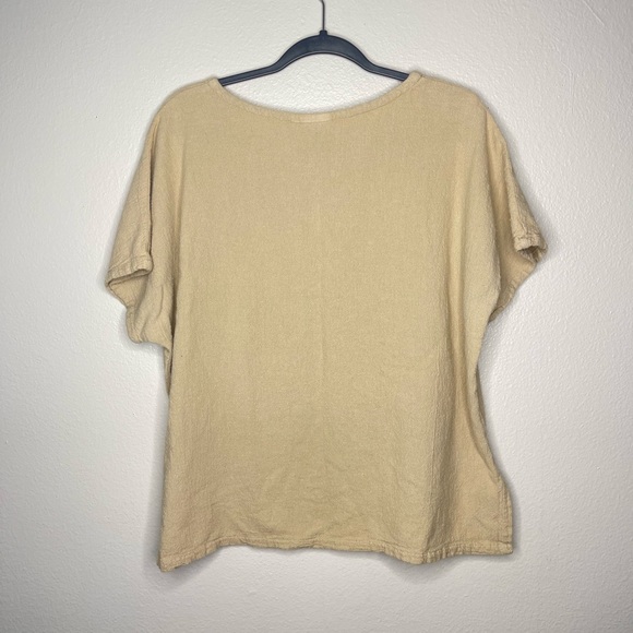Vintage Tilley's Endurables Adventure 100% Cotton Beige Boxy Tee Shirt Large - Picture 4 of 6